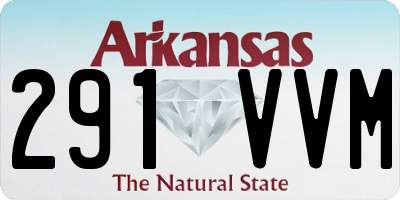 AR license plate 291VVM