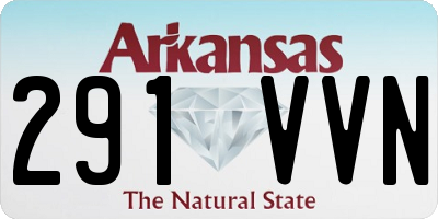 AR license plate 291VVN
