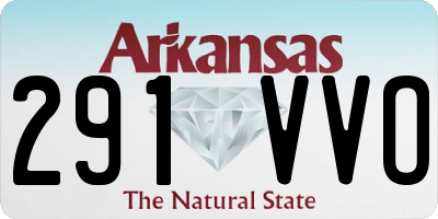 AR license plate 291VVO