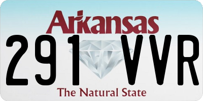 AR license plate 291VVR