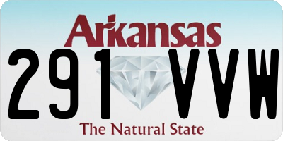 AR license plate 291VVW