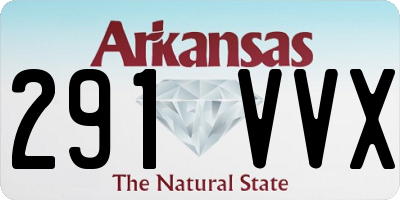 AR license plate 291VVX