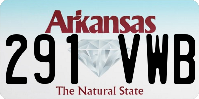AR license plate 291VWB