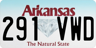 AR license plate 291VWD