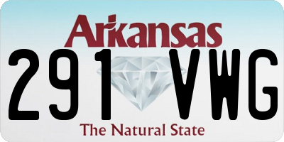 AR license plate 291VWG