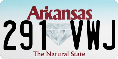 AR license plate 291VWJ