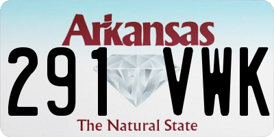 AR license plate 291VWK