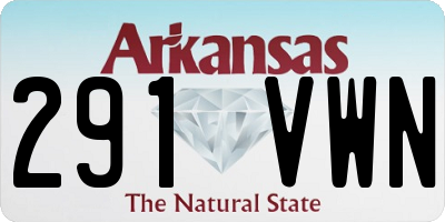 AR license plate 291VWN