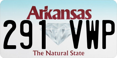 AR license plate 291VWP