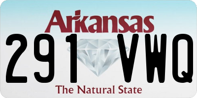 AR license plate 291VWQ