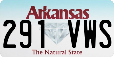AR license plate 291VWS