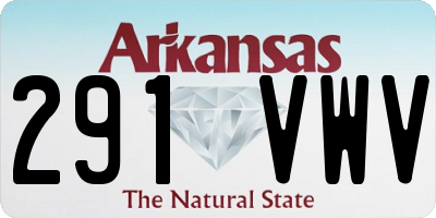 AR license plate 291VWV