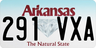 AR license plate 291VXA