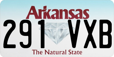 AR license plate 291VXB