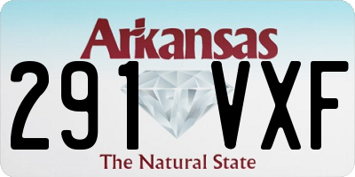 AR license plate 291VXF
