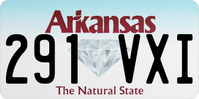 AR license plate 291VXI