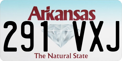AR license plate 291VXJ