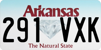AR license plate 291VXK