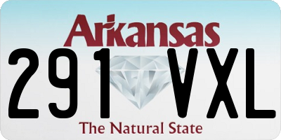 AR license plate 291VXL