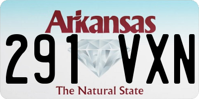 AR license plate 291VXN
