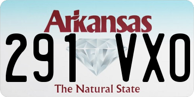 AR license plate 291VXO