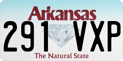 AR license plate 291VXP