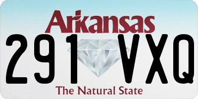 AR license plate 291VXQ