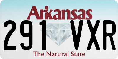 AR license plate 291VXR