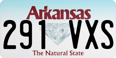 AR license plate 291VXS