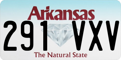AR license plate 291VXV