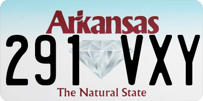AR license plate 291VXY