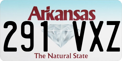 AR license plate 291VXZ