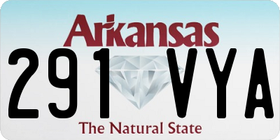 AR license plate 291VYA