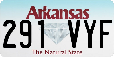 AR license plate 291VYF