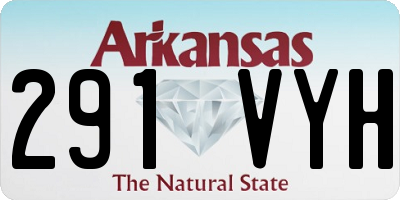 AR license plate 291VYH