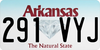 AR license plate 291VYJ