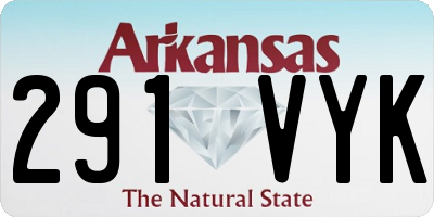 AR license plate 291VYK