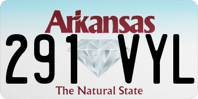 AR license plate 291VYL