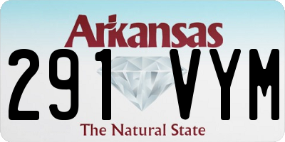 AR license plate 291VYM