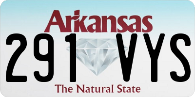 AR license plate 291VYS