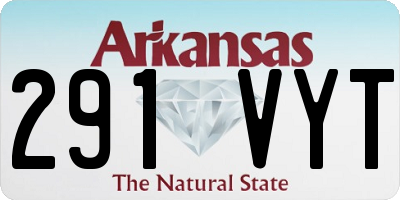 AR license plate 291VYT