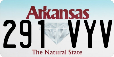 AR license plate 291VYV