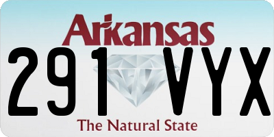 AR license plate 291VYX