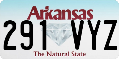 AR license plate 291VYZ