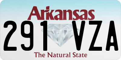 AR license plate 291VZA