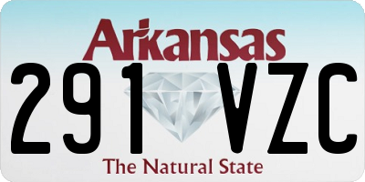 AR license plate 291VZC