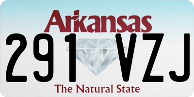 AR license plate 291VZJ
