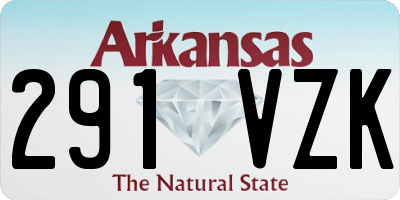 AR license plate 291VZK