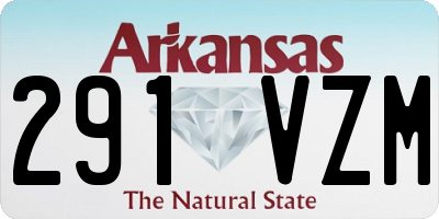 AR license plate 291VZM