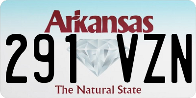 AR license plate 291VZN